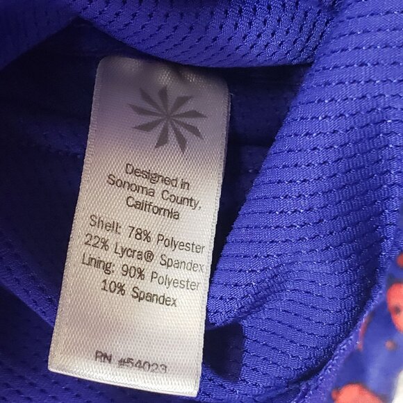 Athleta Double Dare Sports Bra Electro Splatter Print Size M - Picture 8 of 8